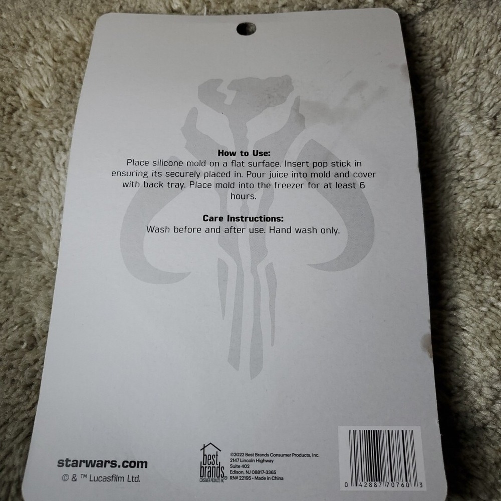 Star Wars OS Ice Pop Maker Unisex Blue‎ Grogu Baby Yoda Mandalorian Kitchen Gift - Picture 4 of 4